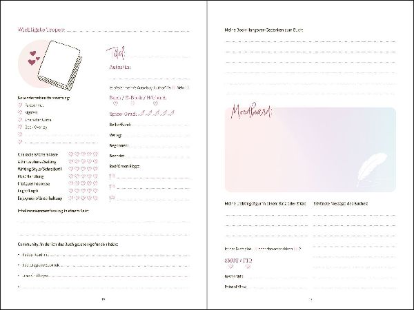 Mein Buchjournal. One Book a Day keeps reality away