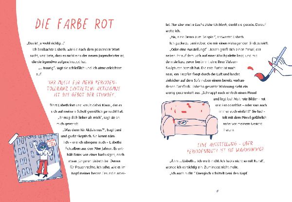 Peggys Perioden-Projekt - Paint it red! - Nominiert für den Deutsch-Französischen Jugendliteraturpreis 2025