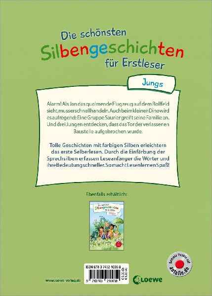 Die schönsten Silbengeschichten für Erstleser - Jungs