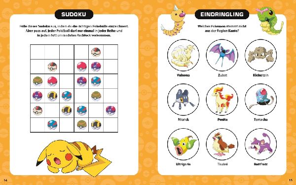 Pokémon: Willkommen in den neun Regionen! - Suchen - Rätseln - Ausmalen