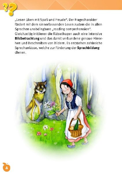 Lesen üben mit Bilderrätseln zu Rotkäppchen. 34 Bildkarten zur Leseförderung