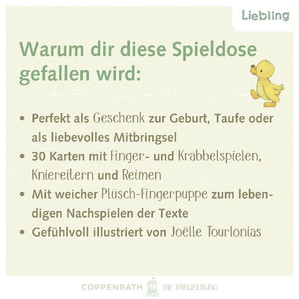 Spieledose - Schön, dass du da bist!