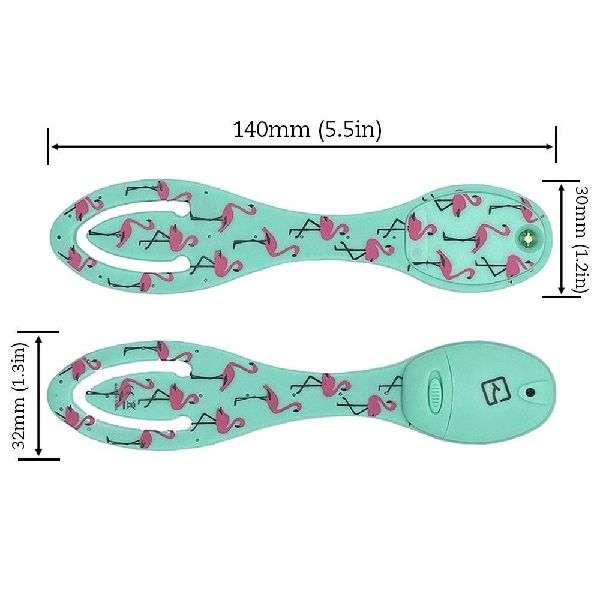 Flexilight Leselicht (Flamingo) | 2 in 1 Leselampe & Lesezeichen | Geschenk für Leser, Buchliebhaber | Deutsche Ausgabe