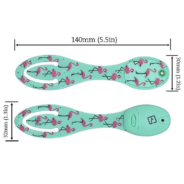 Flexilight Leselicht (Flamingo) | 2 in 1 Leselampe & Lesezeichen | Geschenk für Leser, Buchliebhaber | Deutsche Ausgabe