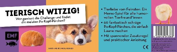 Memo-Spiel: Fluffy Butts - Finde den passenden Po zum Kopf!