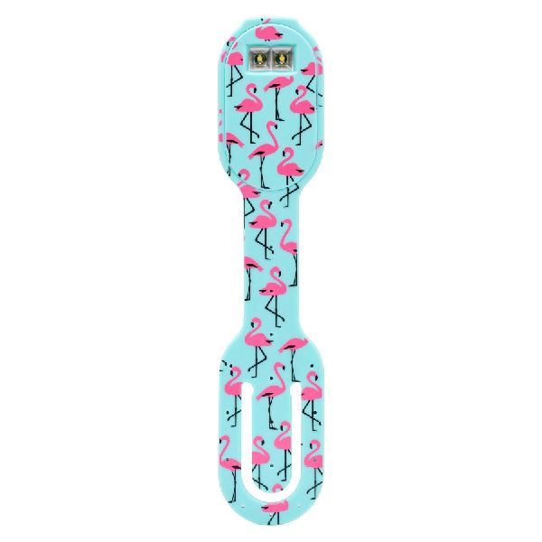Flexilight RC (Flamingo) - wiederaufladbares Leselicht - 2 in 1 Leselampe & Lesezeichen - LED Leselicht - Geschenk für Leser, Buchliebhaber - Deutsche Ausgabe