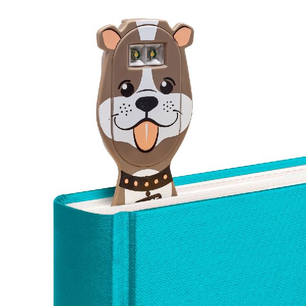 Flexilight Pals RC (Hund) - wiederaufladbares Leselicht - 2 in 1 Leselampe & Lesezeichen - LED Leselicht - Geschenk für Leser, Buchliebhaber - Deutsche Ausgabe