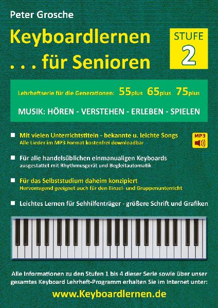 Keyboardlernen für Senioren (Stufe 2)