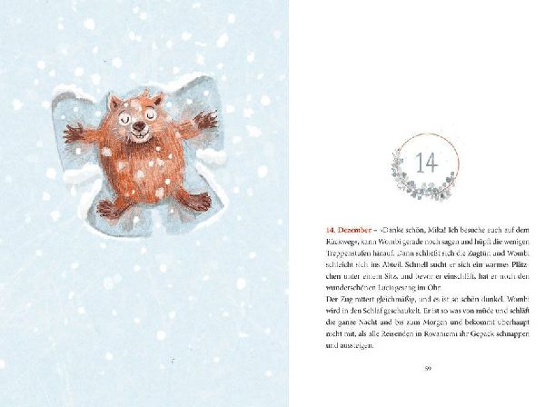 Ein Wombat im Schnee. Adventsgeschichte zum Vorlesen in 24 Kapiteln