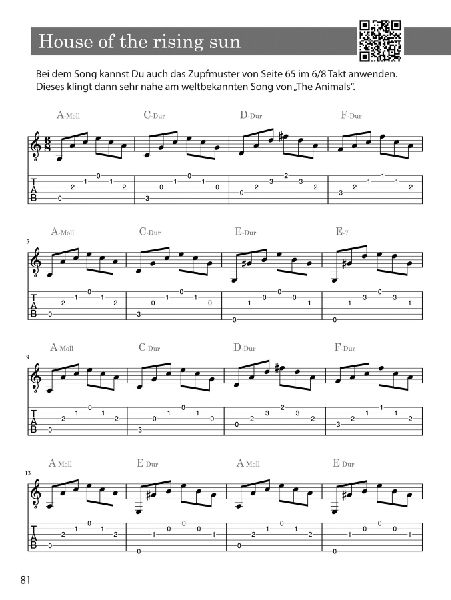 Gitarre lernen - umfangreiches Gitarrenbuch für Anfänger und Wiedereinsteiger