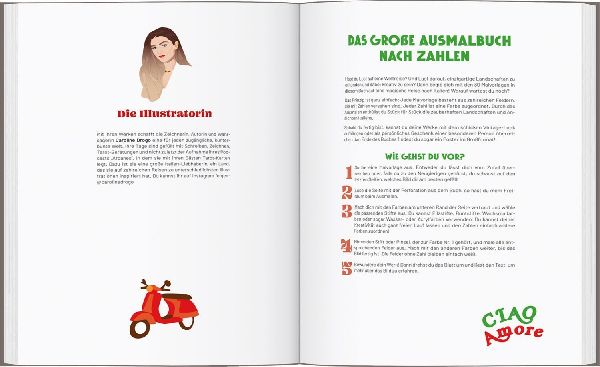 Italien - Das große Ausmalbuch nach Zahlen