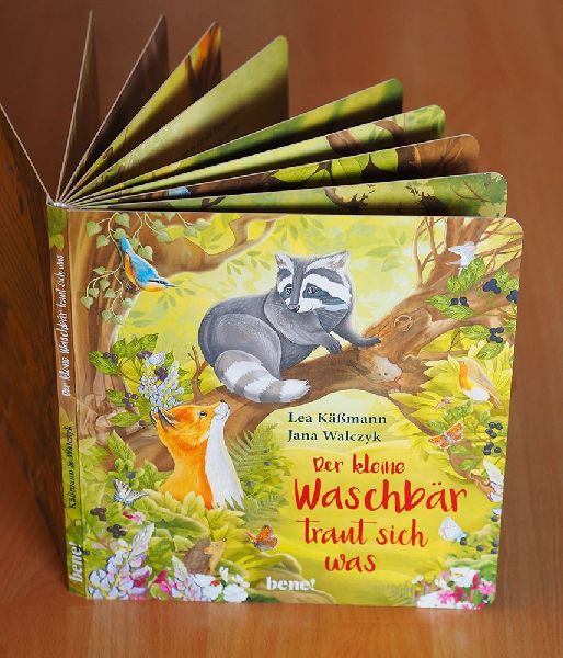 Der kleine Waschbär traut sich was - ein Bilderbuch für Kinder ab 2 Jahren
