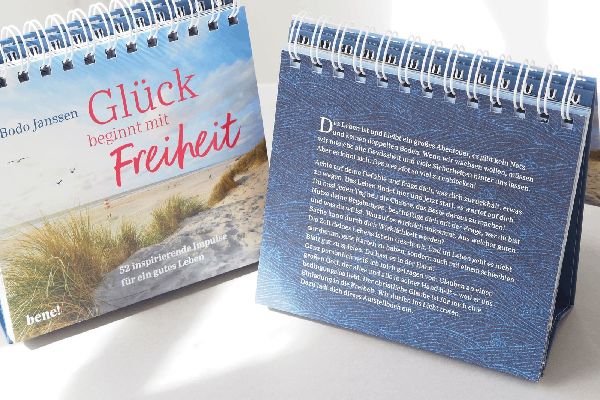 Glück beginnt mit Freiheit - Aufstellbuch