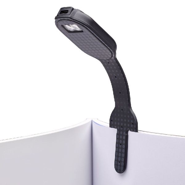 Flexilight RC (Black Dots) - wiederaufladbares Leselicht - 2 in 1 Leselampe & Lesezeichen - LED Leselicht - Geschenk für Leser, Buchliebhaber - Deutsche Ausgabe