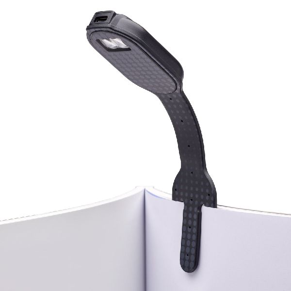 Flexilight RC (Black Dots) - wiederaufladbares Leselicht - 2 in 1 Leselampe & Lesezeichen - LED Leselicht - Geschenk für Leser, Buchliebhaber - Deutsche Ausgabe