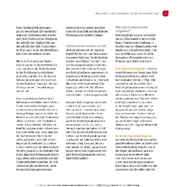 Das einfachste Cholesterin-Kochbuch aller Zeiten