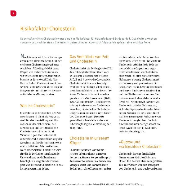 Das einfachste Cholesterin-Kochbuch aller Zeiten