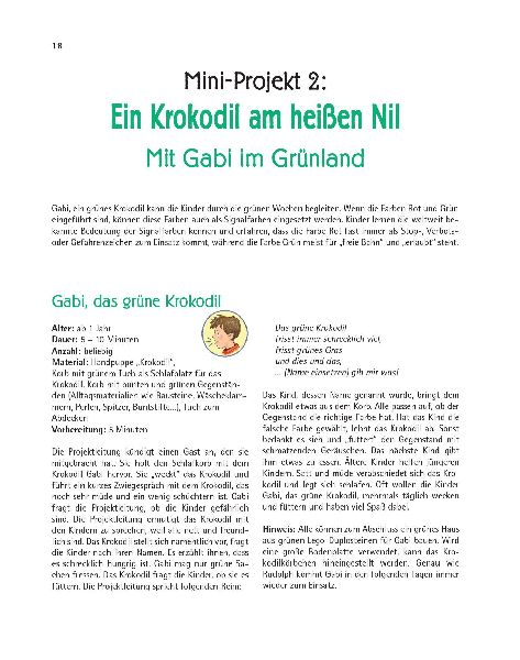 Mini-Projekte für Krippenkinder