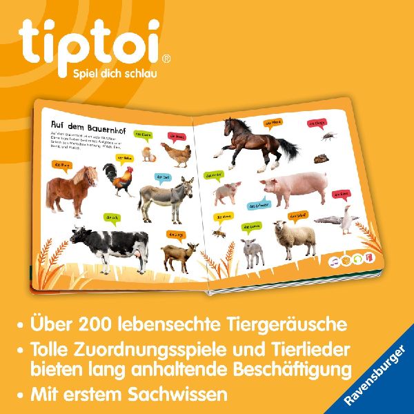 tiptoi® - Kennst du diese Tiergeräusche?