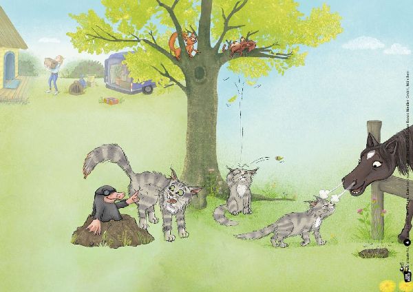 Judiths kleine Farm. Kater Jack sucht einen Freund. Kamishibai Bildkartenset