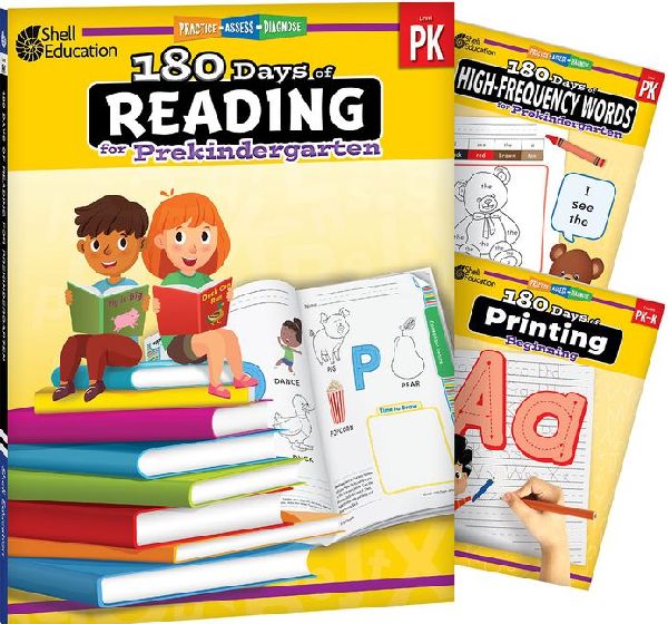 180 Days(tm) Reading, High-Frequency Words, & Printing Gra...