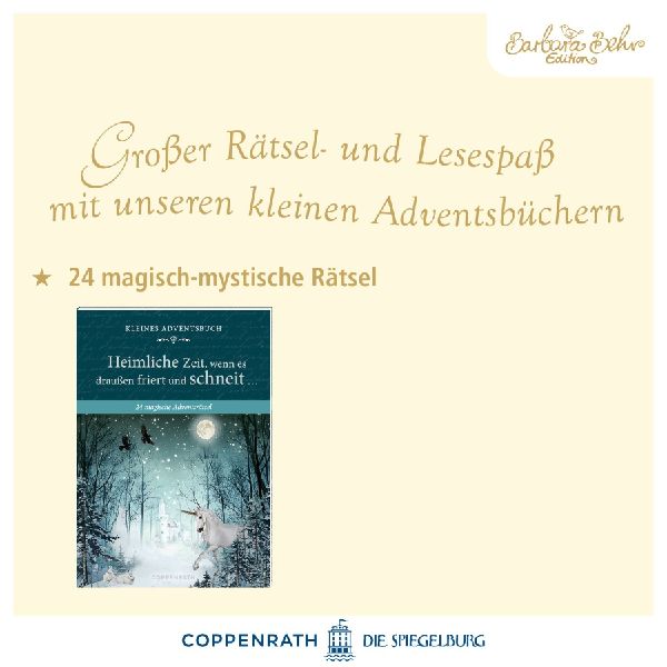 Adventskalenderbuch mit Türchen - Heimliche Zeit, wenn es draußen friert und schneit ...