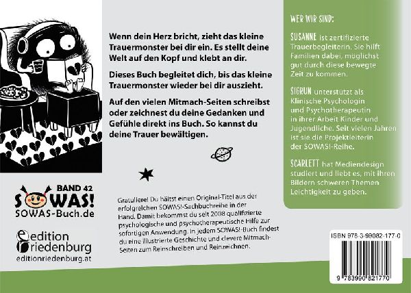 Das kleine Trauermonster - Trauerbewältigung zum Mitmachen