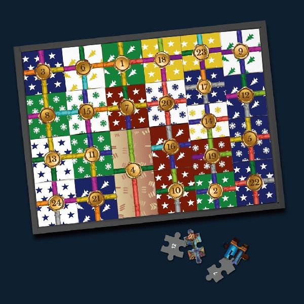Puzzle-Rätsel-Adventskalender: Im Labor der Winterhexe - 24 Puzzles mit insgesamt 960 Teilen