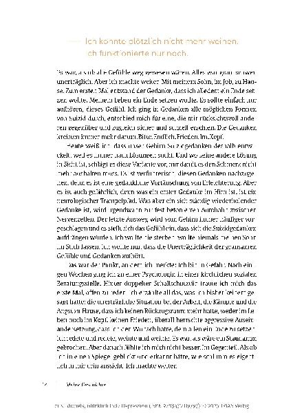 Glücklich trotz Depression