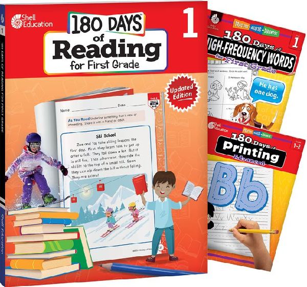 180 Days(tm) Reading, High-Frequency Words, & Printing Gra...
