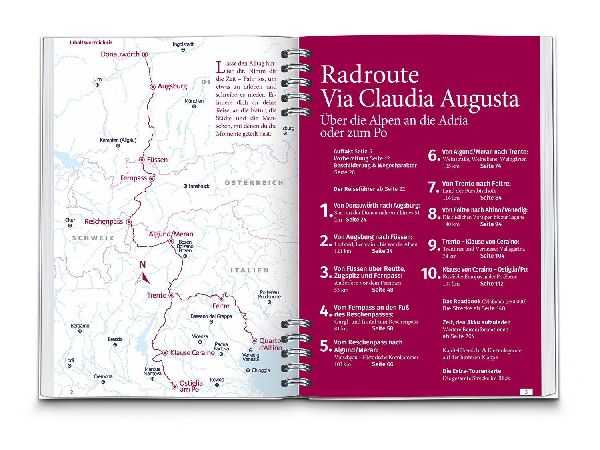 KOMPASS Radreiseführer Via Claudia Augusta