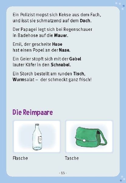 Hase und Nase, Hupe und Lupe