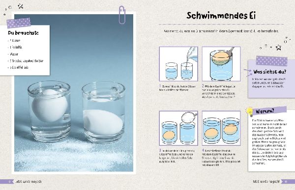 Experimente-Buch für Kinder ab 2 Jahren. Gemeinsam forschen und spielerisch fördern.