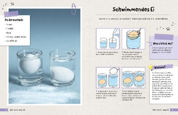 Experimente-Buch für Kinder ab 2 Jahren. Gemeinsam forschen und spielerisch fördern.