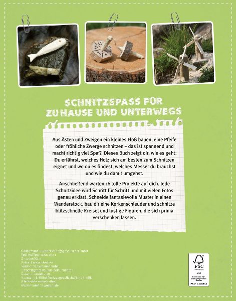 Tolle Schnitzereien I Schnitzbuch für Kinder ab 8 Jahren