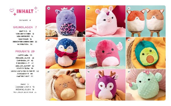 So squishy nähen: Niedliche Plüschtiere in groß und klein für Squishmallow-Fans mit @mommymade