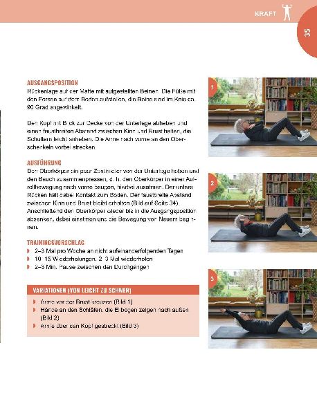 Fitness für Senioren - Gymnastik, Muskeltrainig, Stretching 60+