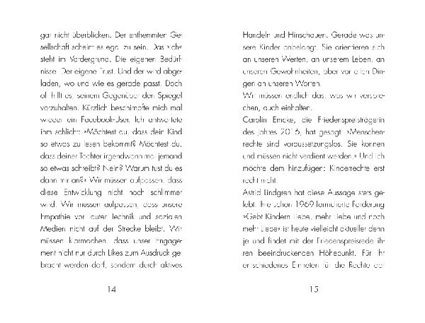 Niemals Gewalt!
