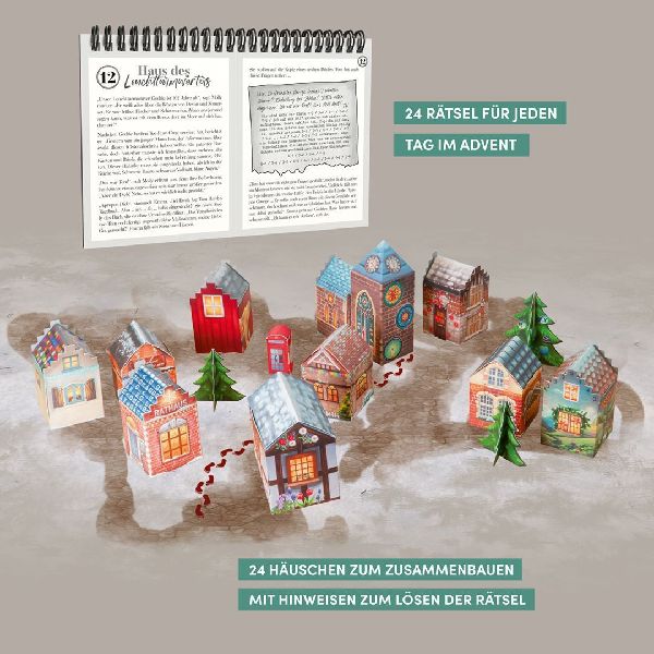 Krimi im Cottage - Das Rätsel-Weihnachtsdorf - Adventskalender