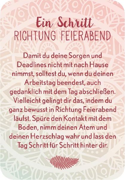 Achtsamkeit fürs Büro. 50 Karma-Kärtchen