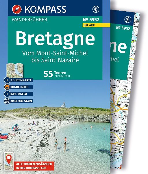 KOMPASS Wanderführer Bretagne, vom Mont-Saint-Michel bis Sain...