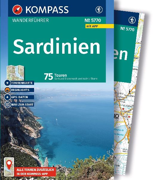 KOMPASS Wanderführer Sardinien, 75 Touren mit Extra-Tourenkarte