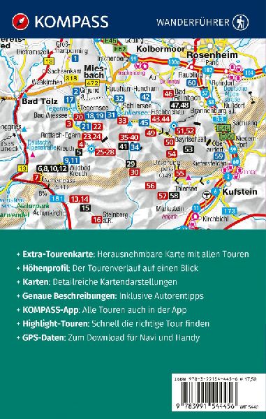 KOMPASS Wanderführer Tegernsee, Schliersee, 60 Touren mit Extra-Tourenkarte