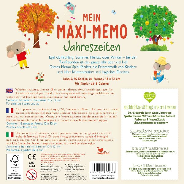 Mein Maxi-Memo - Jahreszeiten