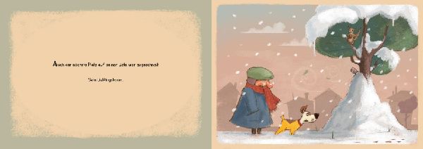 Lulu im Schnee.