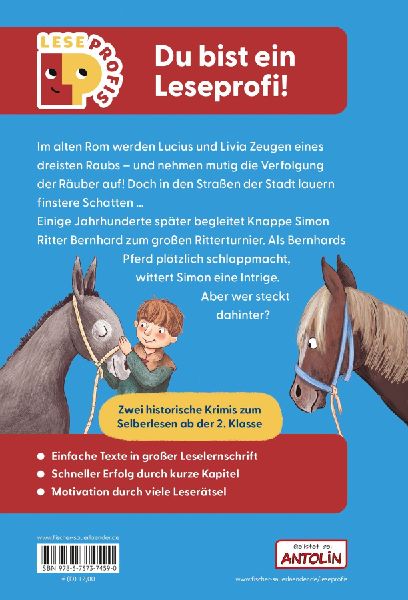 Leseprofis - Ritter, Römer, finstere Schurken, 2. Klasse (Doppelband)
