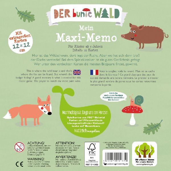 Der bunte Wald - Mein Maxi-Memo