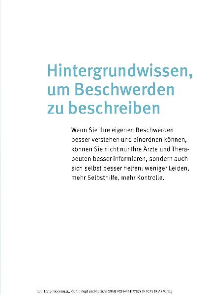 Kiefer, Kopf und Gesicht