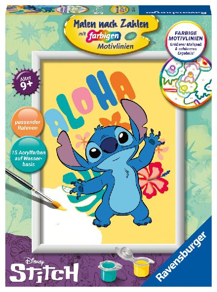 CreArt, Malen nach Zahlen Kinder - Disney Stitch