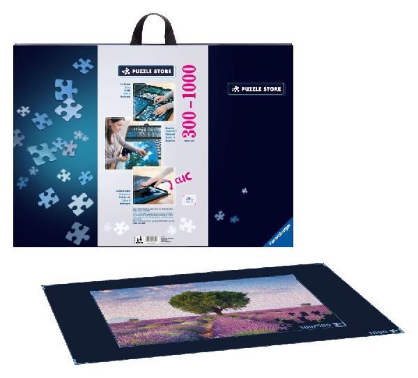 Ravensburger Puzzlemappe für Puzzles mit bis zu 1000 Teilen, Kombination aus Puzzle-Sortierschale und Puzzleunterlage, Zubehör zur Aufbewahrung von Puzzles